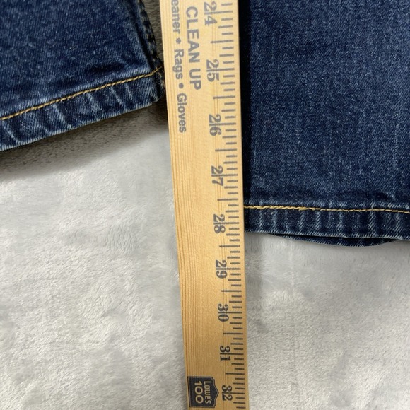 Levis Mens 33x30 *33x28 Med Wash Jeans 505 Straight Fit Regular Western Classic - Picture 4 of 10